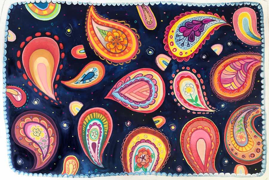 wildflower paisley